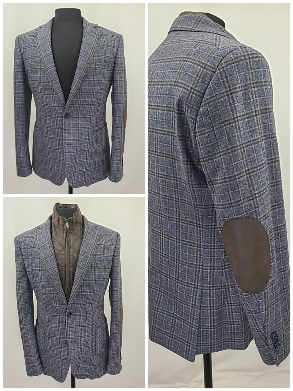 English Laundry Men's 40S Wool 2 Button Blazer Jacket